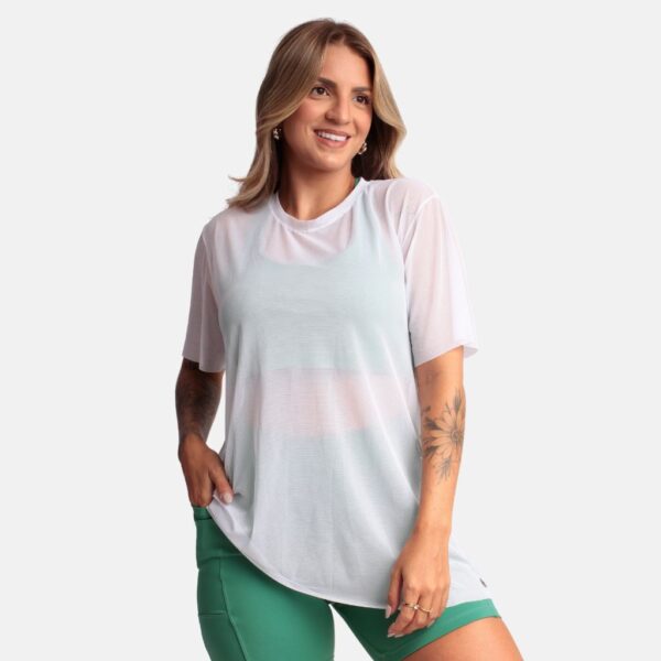 Blusa Tule Branca