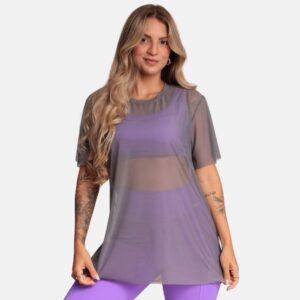Blusa Tule Aço