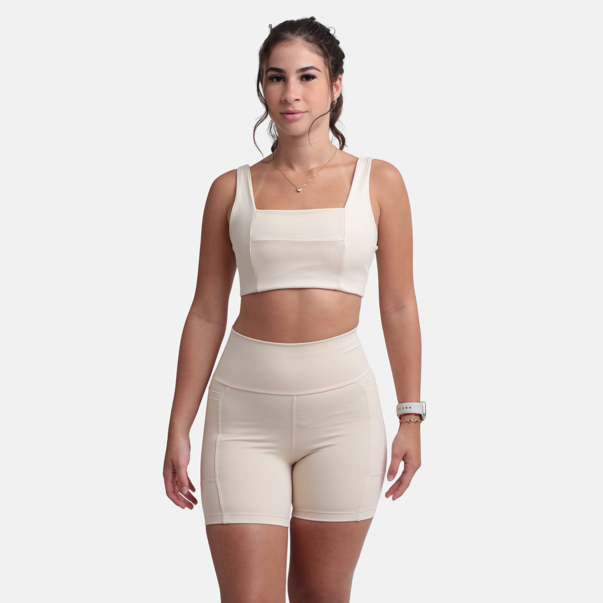 Conjunto Short Alice Bruna Soft Beige