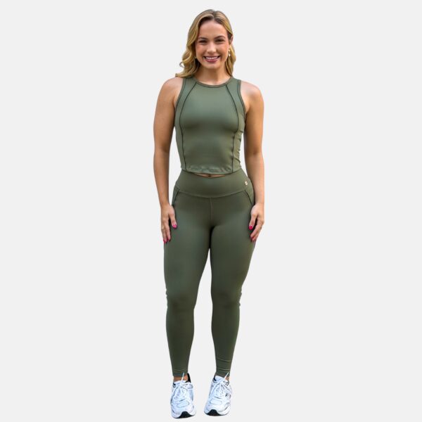 Conjunto Luiza Army Green