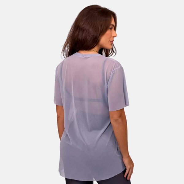 Blusa Tule Lilás Zen costas