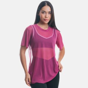 Blusa Tule Magenta