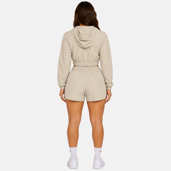 Conjunto Short Bomber Areia costas
