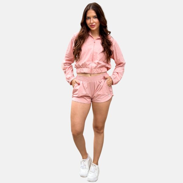 Conjunto Short Bomber Rosa Millenial