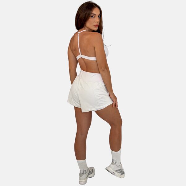 Conjunto Short Nathalia Rafa Branco costas