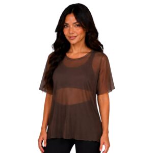 Blusa Tule Choco