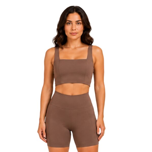 Conjunto Short Alice Bruna Chocolate