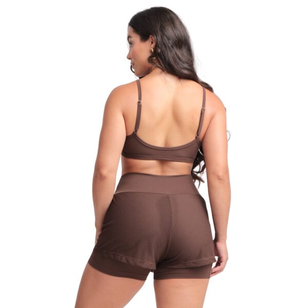 Conjunto Short Rafa Deep Brown costas