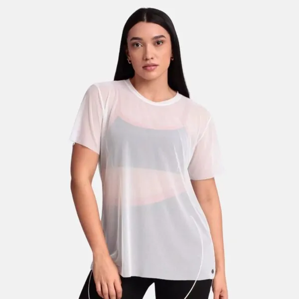 Blusa Tule Off-White