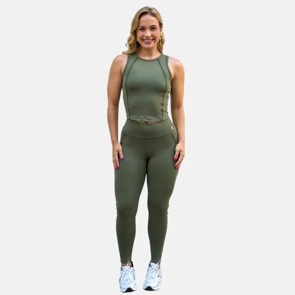 Conjunto Luiza Army Green