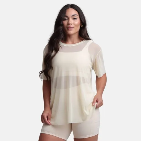 Blusa Tule Off-White