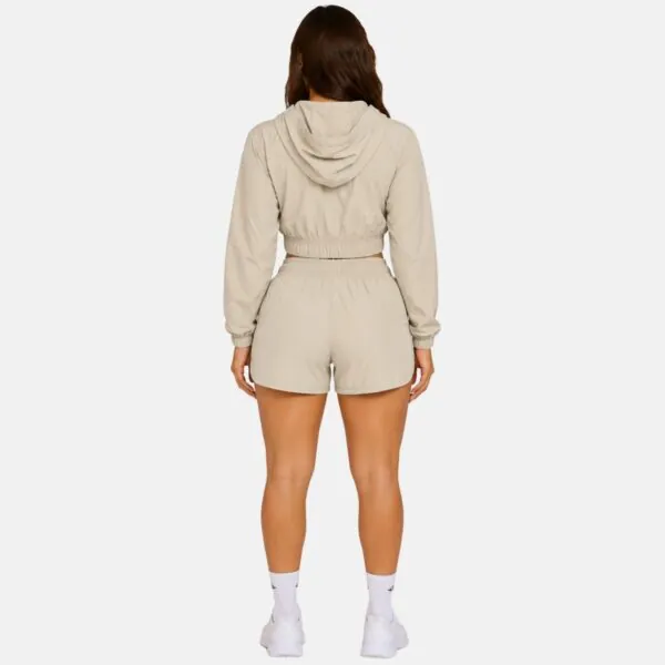 Conjunto Short Bomber Areia costas