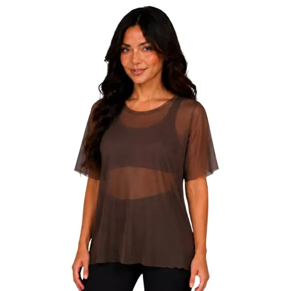 Blusa Tule Choco