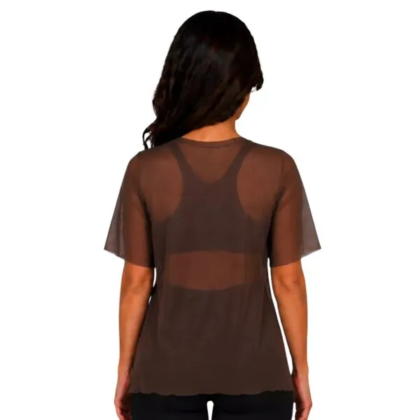 Blusa Tule Choco costas