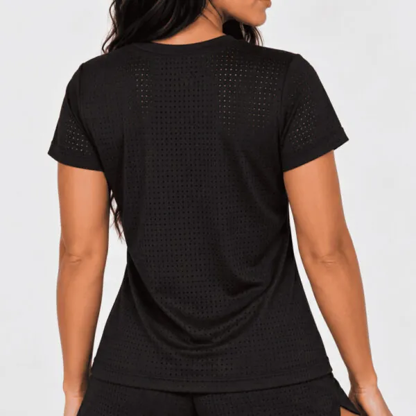 Blusa Sarah Preto costas