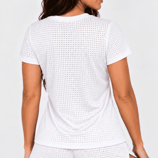 Blusa Sarah Branco costas