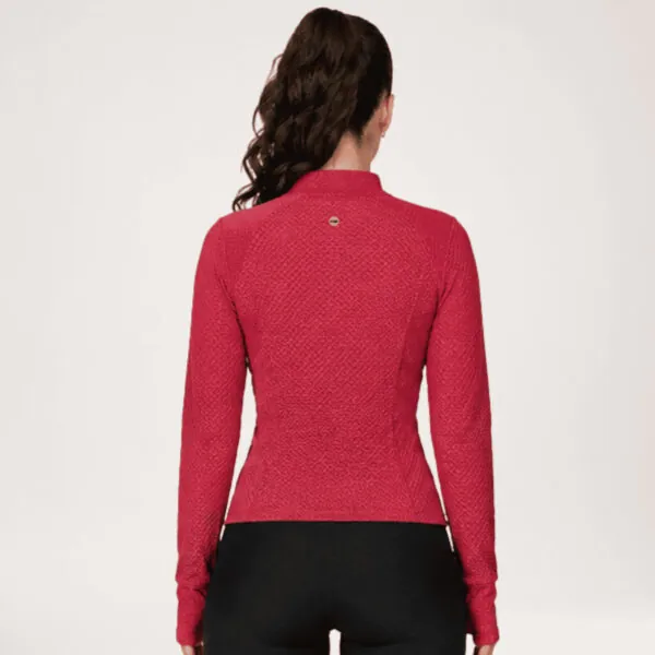 Casaco Trya Deep Red costas
