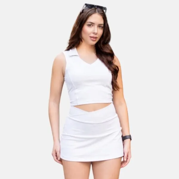 Conjunto Saia Serena Branco
